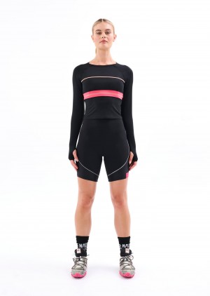 Black P.E Nation Montana Bike Short | KNMQXPO-98