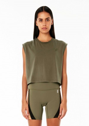 Khaki P.E Nation Perfect Score Tank | NTRCUOY-35