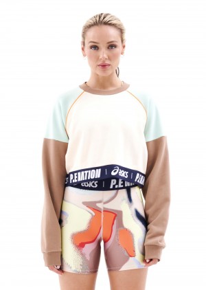Pearled Ivory P.E Nation Kenko Sweat | FBUCVLM-51