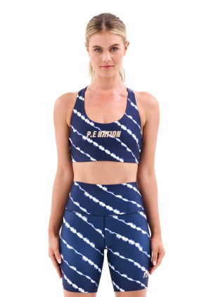 Tie Dye Print P.E Nation Ascend Sports Bra | TESIHYC-07