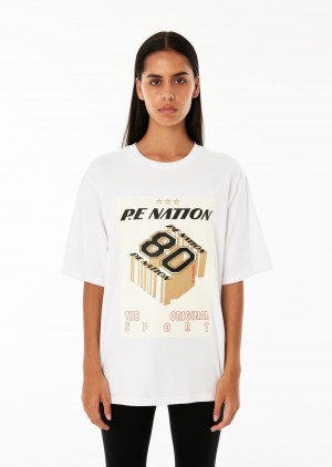 White P.E Nation BEGINNING TEE OPTIC | VHOWMYI-67