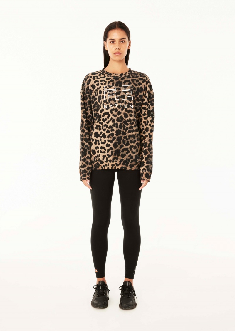Animal Print P.E Nation Element Sweat | XCBRETI-01