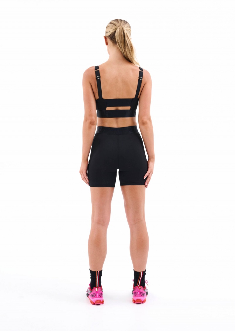 Black P.E Nation Backcheck Sports Bra | BXEGFQR-23