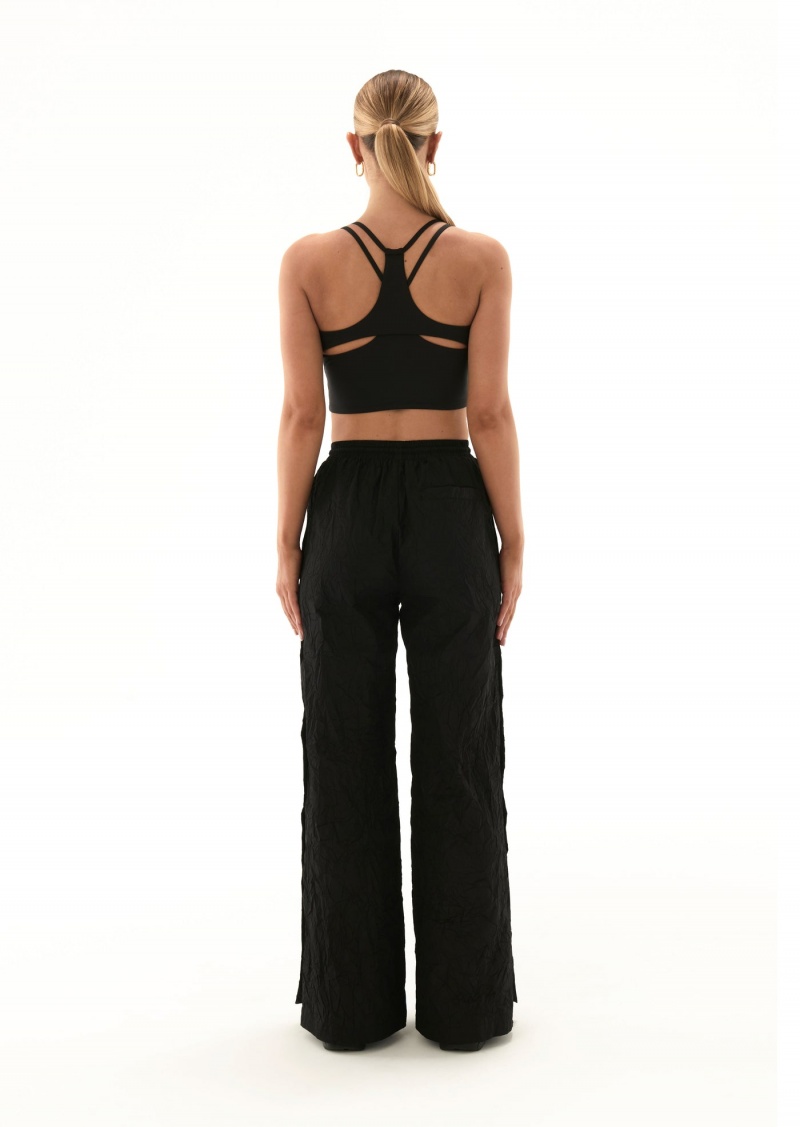 Black P.E Nation Block Assist Sports Bra | FSIKTMA-91