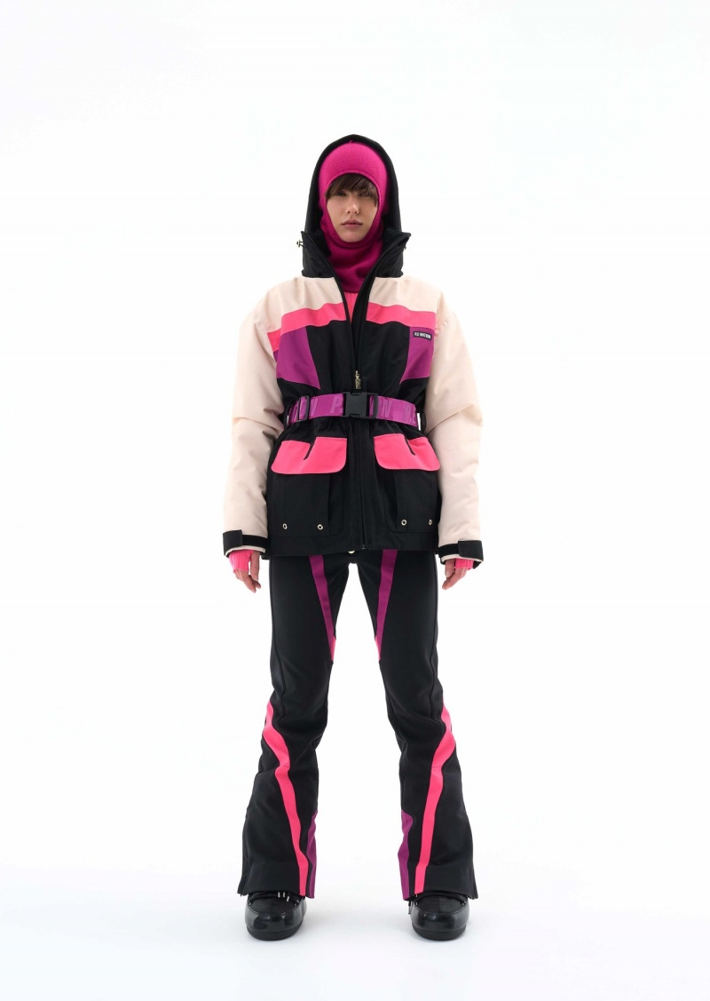 Black P.E Nation Chamonix Snow Jacket | HNMUFXR-79