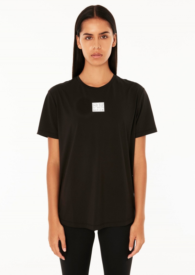 Black P.E Nation Crossover Air Form Tee | HYZGPTB-95