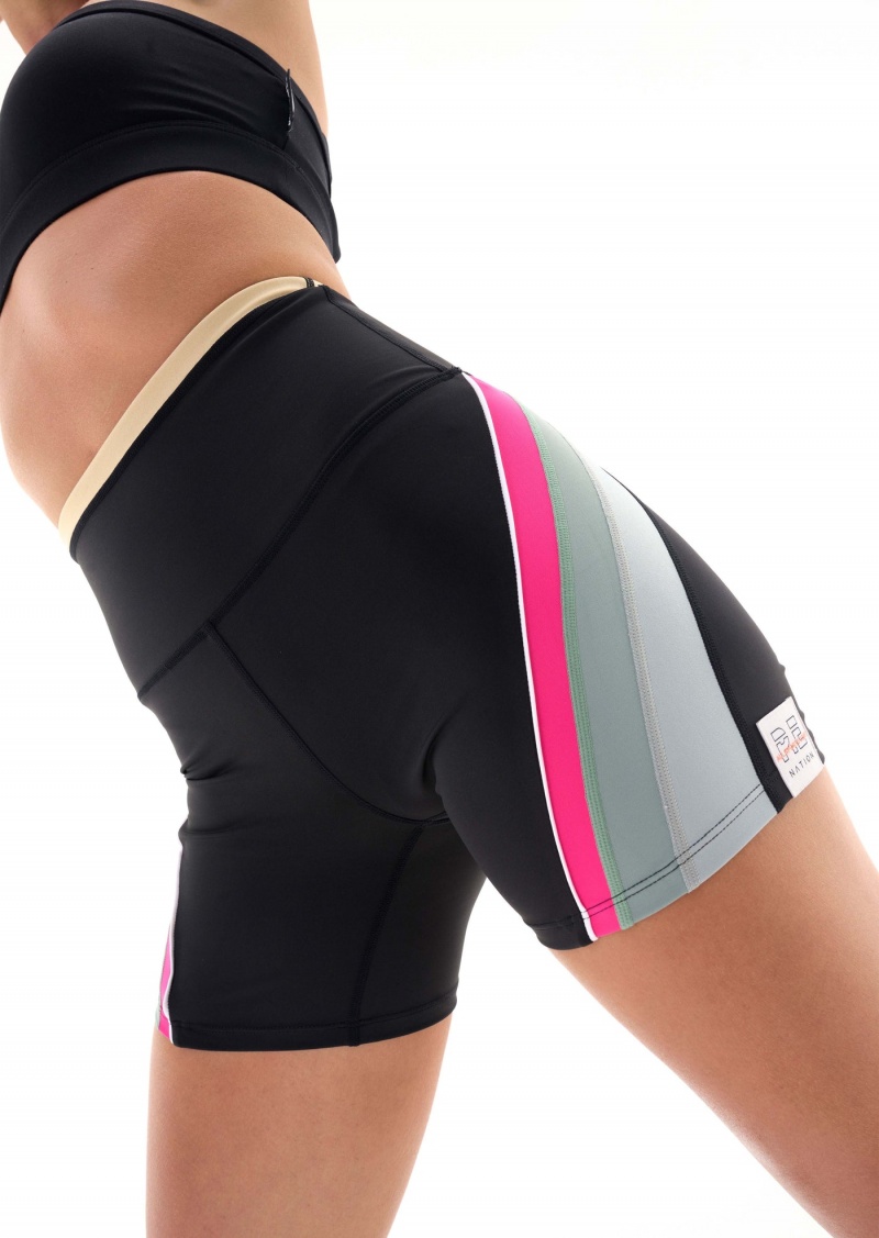 Black P.E Nation Division One Bike Short | XOPMYVI-37