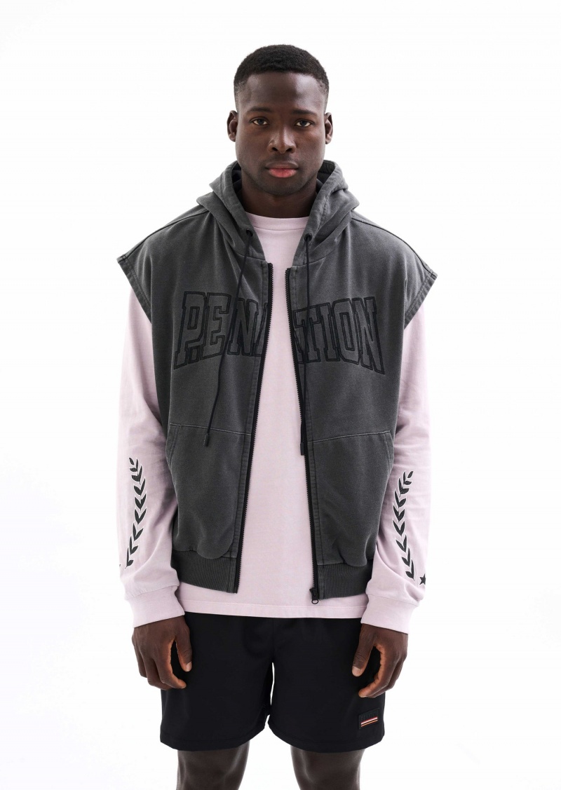 Black P.E Nation Downtown Vest | IOGYPBD-34
