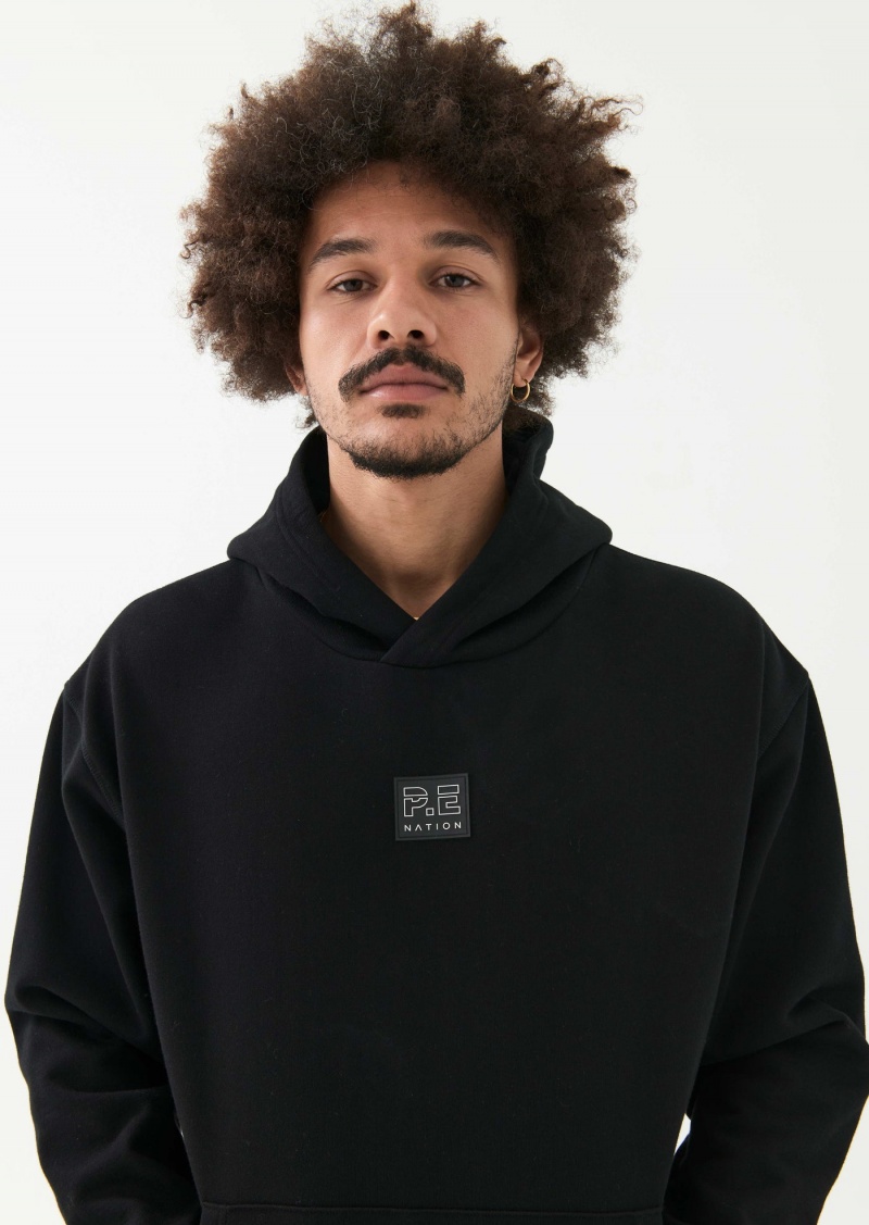 Black P.E Nation Fortitude Hoodie | IYNDHWA-01