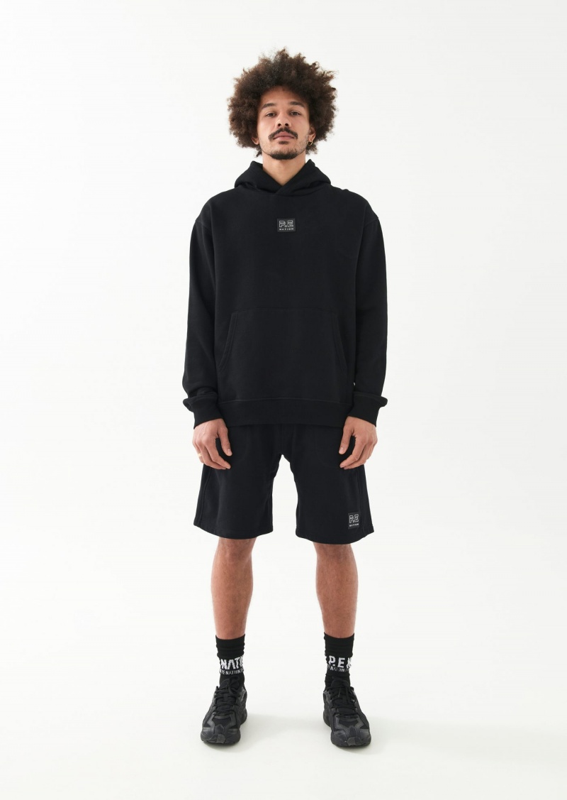 Black P.E Nation Fortitude Hoodie | IYNDHWA-01