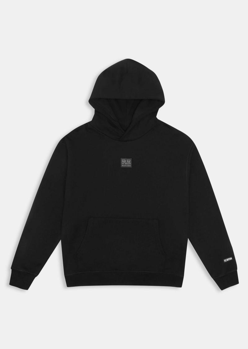 Black P.E Nation Fortitude Hoodie | IYNDHWA-01