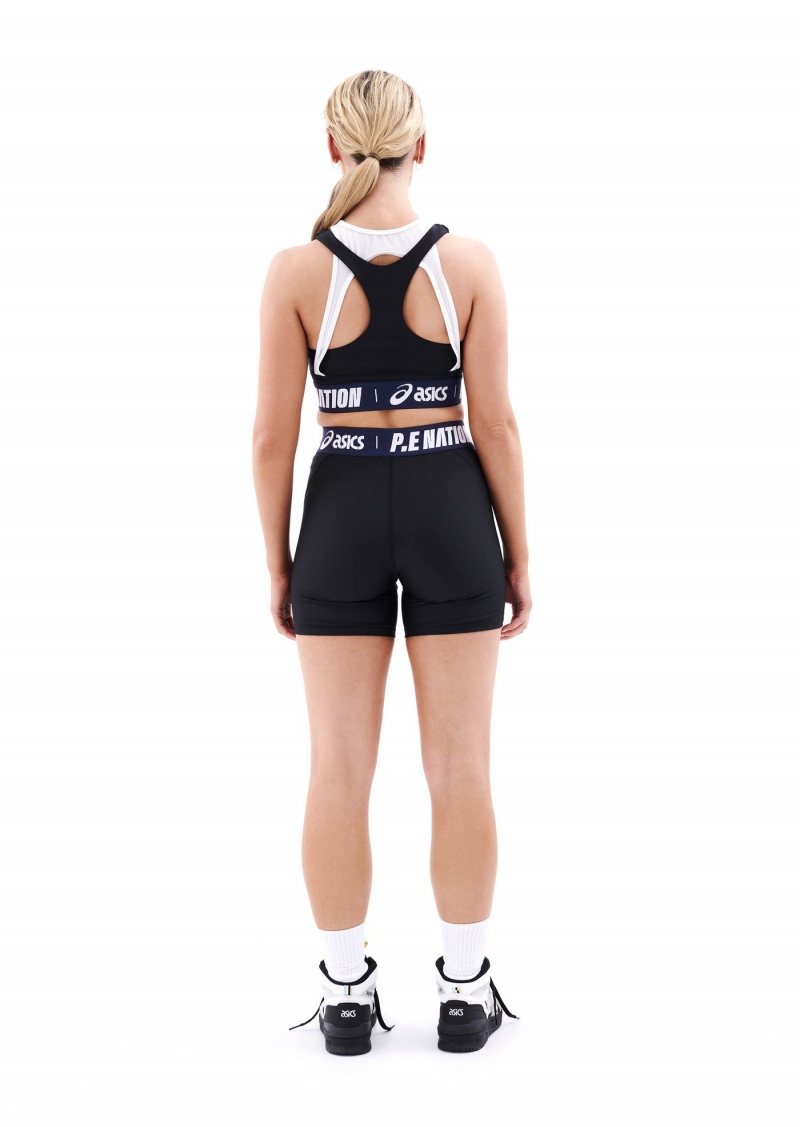 Black P.E Nation Sano Bike Short | IHYFTEP-29