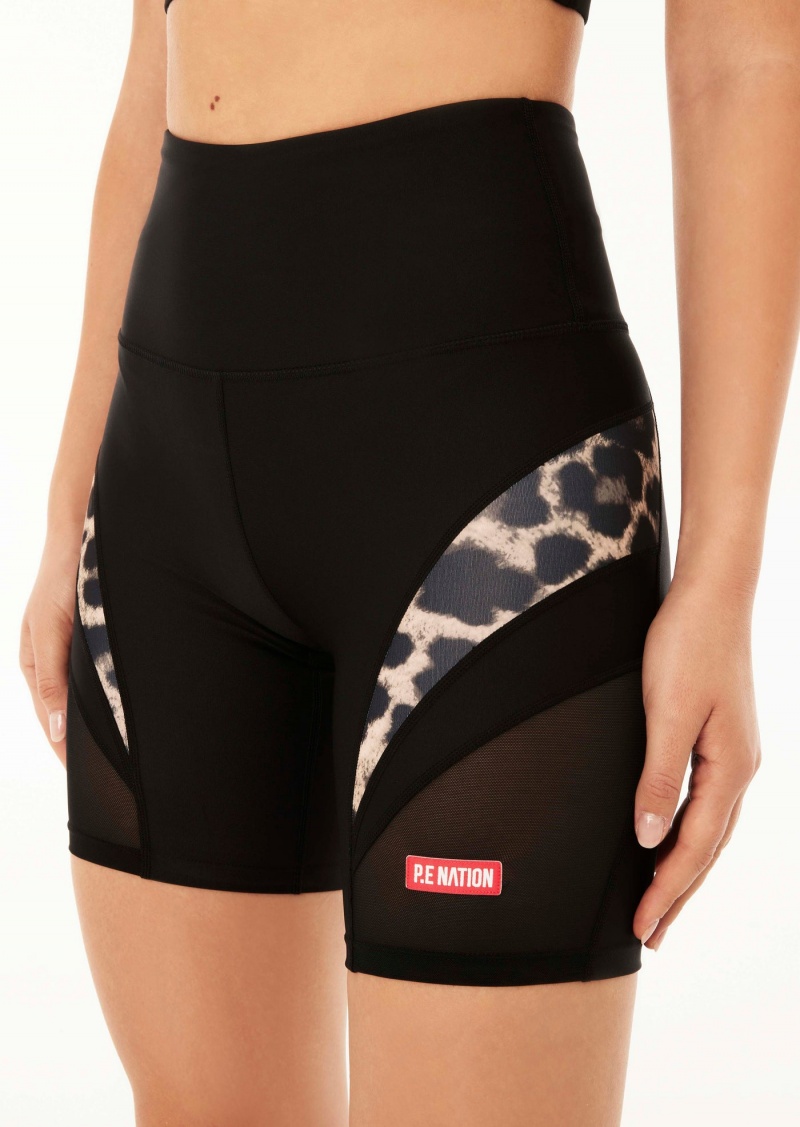 Black P.E Nation Silverstone 7" Bike Short | XDRJLVA-09