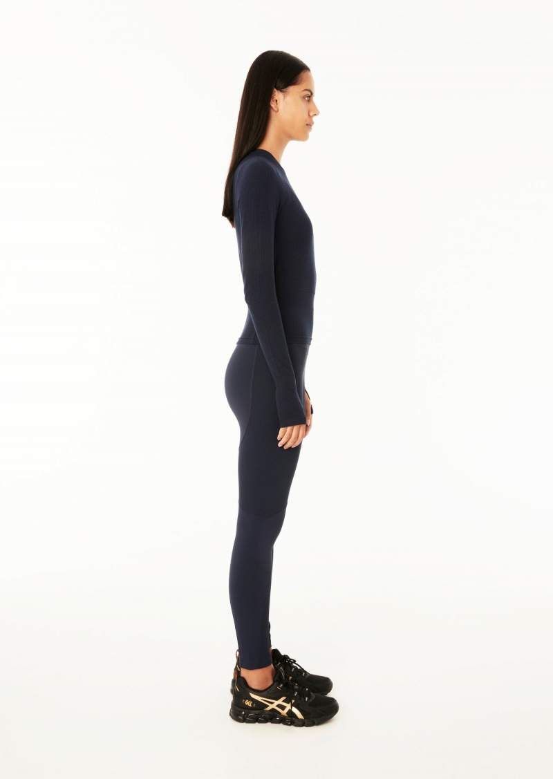 Dark Navy P.E Nation Free Play Legging | DFSUOCW-36