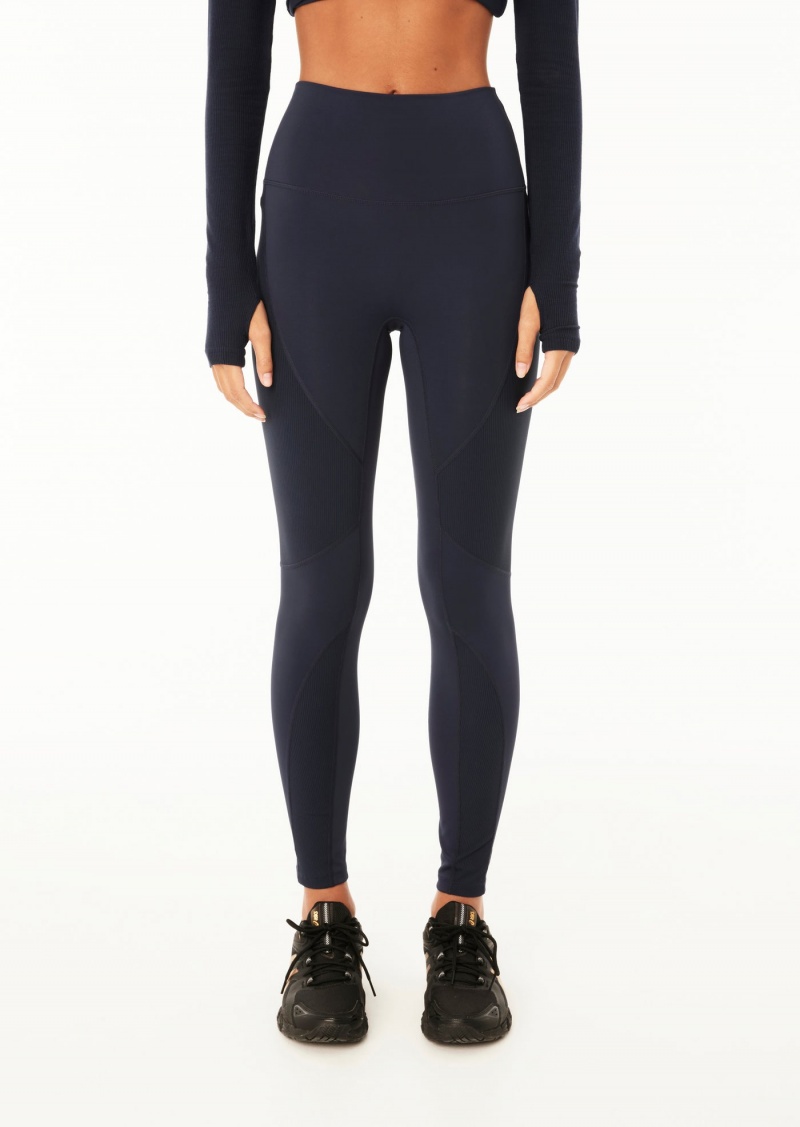 Dark Navy P.E Nation Free Play Legging | DFSUOCW-36