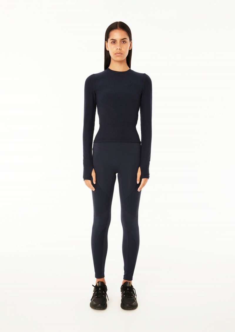 Dark Navy P.E Nation Free Play Legging | DFSUOCW-36
