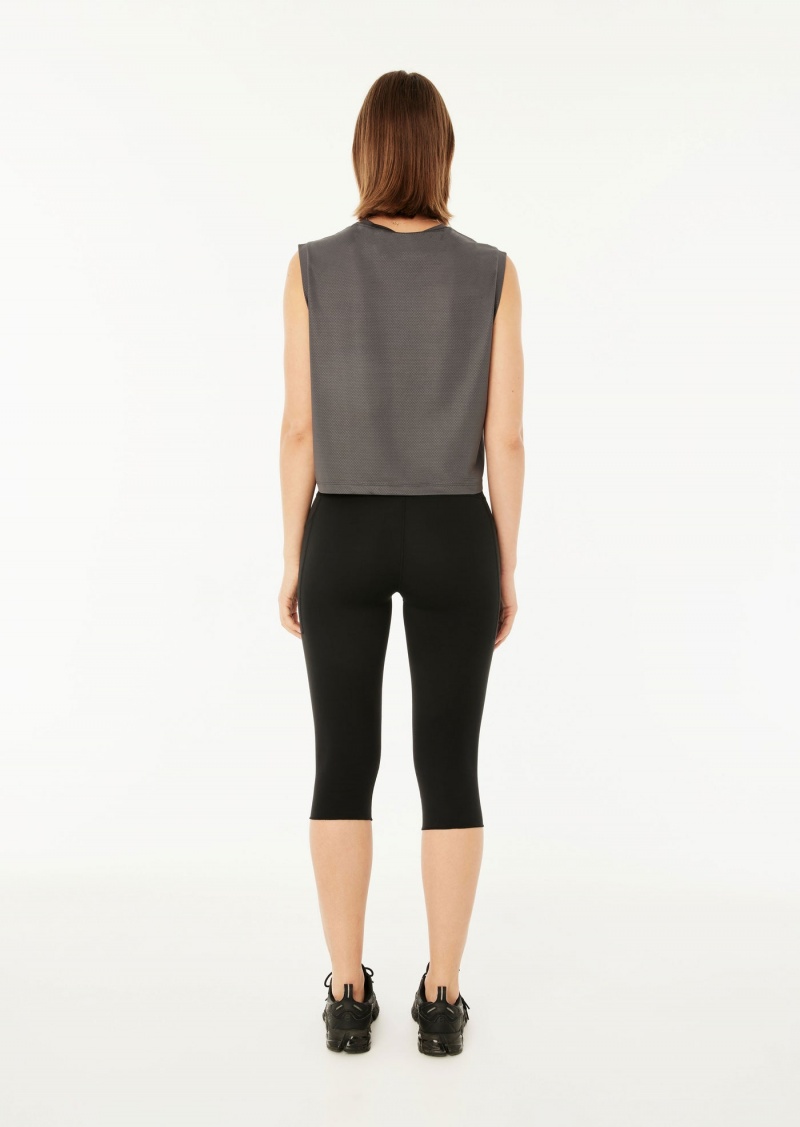 Dark Shadow P.E Nation Arrowhead Air Form Cropped Tank | KWQPRLU-94