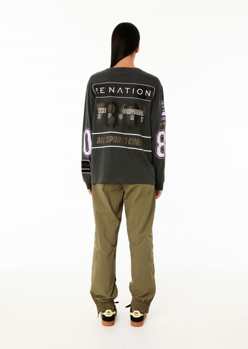 Dark Shadow P.E Nation Pitlane Ls Tee | NKZTRSQ-56