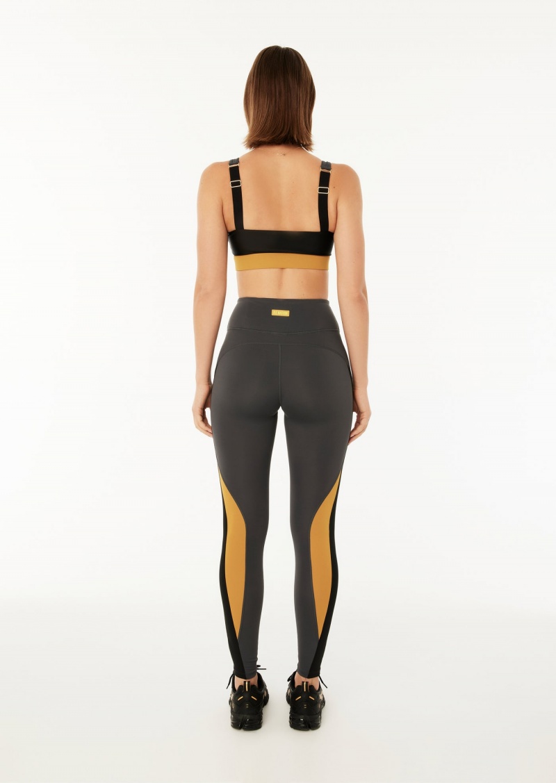 Dark Shadow P.E Nation Riochet Sports Bra | ODMTWSC-49