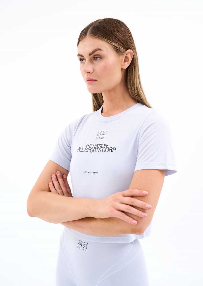 Grey Dawn P.E Nation Parallel Tee | NHMPGKW-68