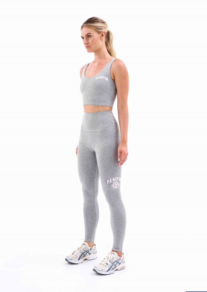 Grey Marl P.E Nation Camino Legging | XGOWQCF-28
