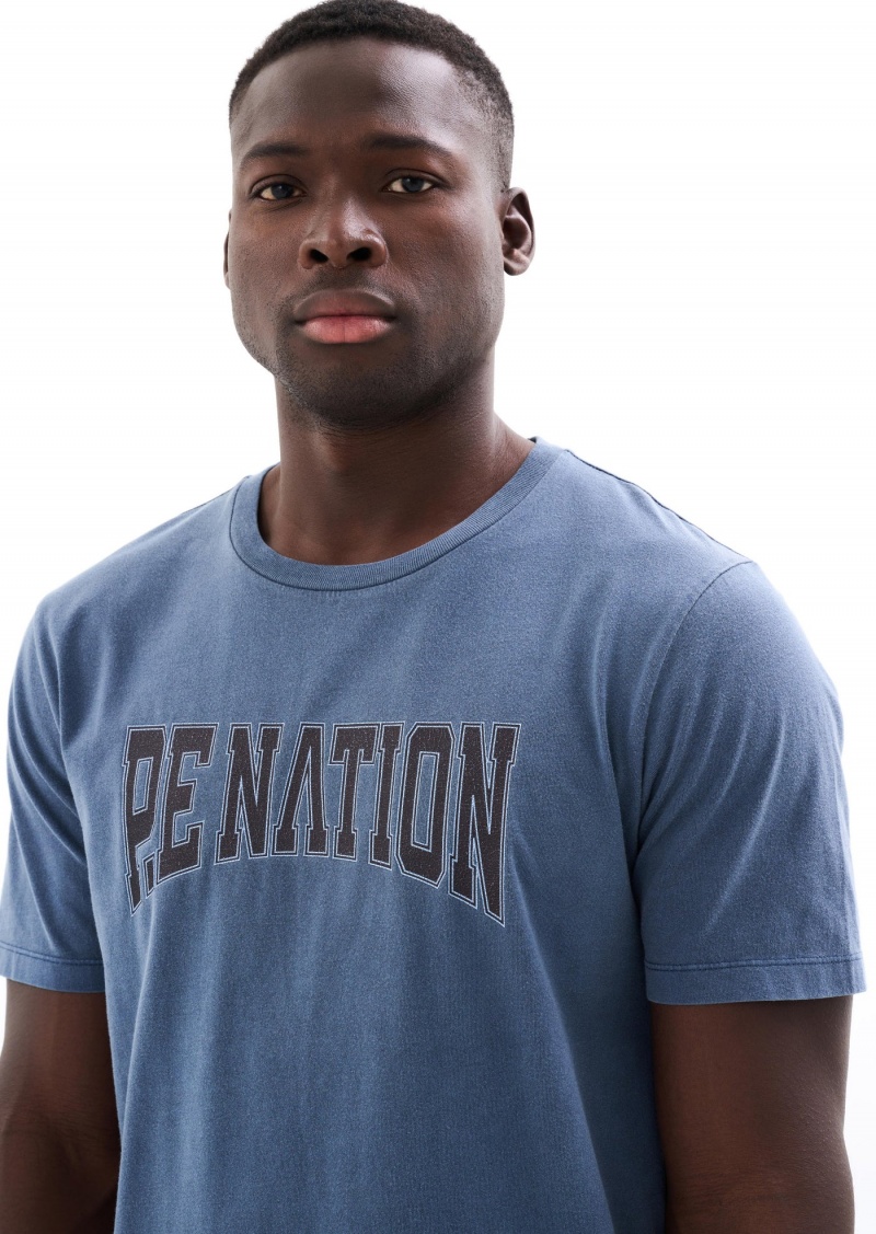 Insignia Blue P.E Nation Match Room Ss Tee | ERJZTKU-90