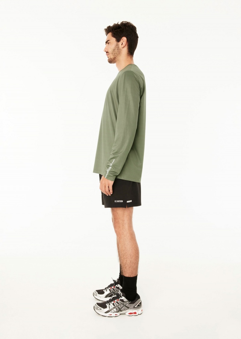 Khaki P.E Nation Adrenalin Ls Tee | SEGRNQK-51