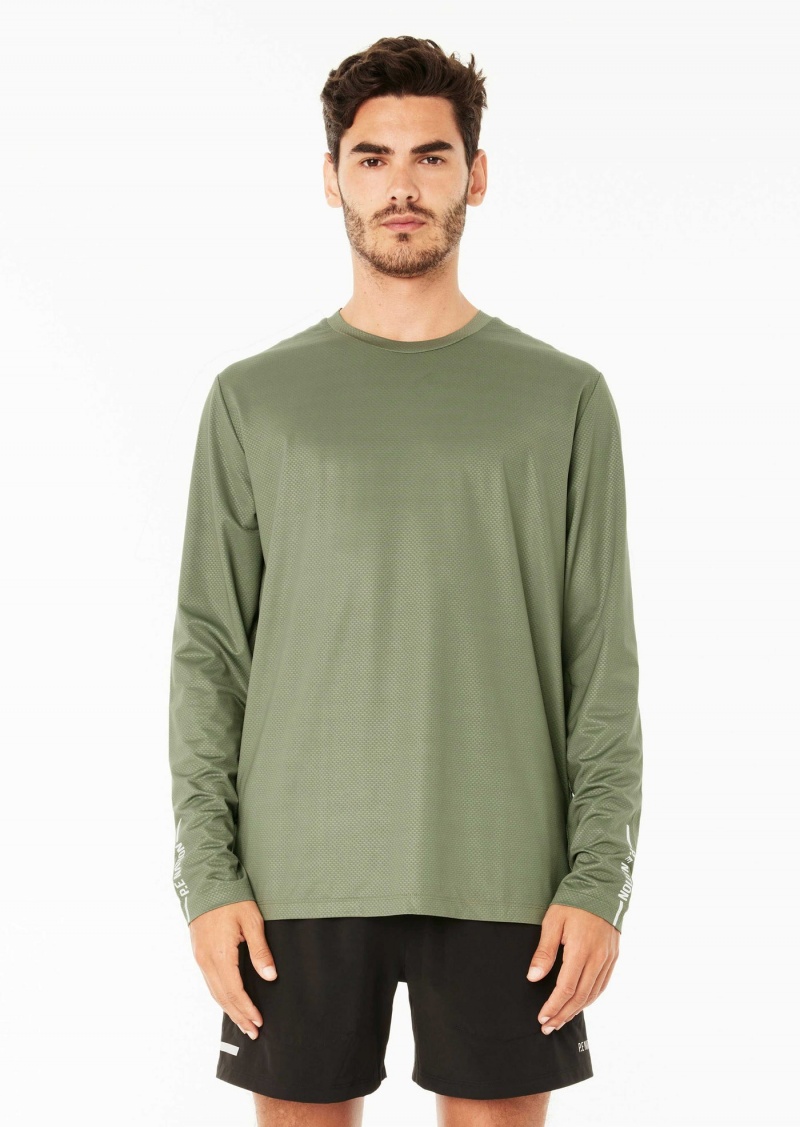 Khaki P.E Nation Adrenalin Ls Tee | SEGRNQK-51