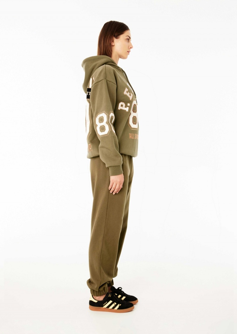 Khaki P.E Nation Hyperspeed Hoodie | VJKNUZQ-83