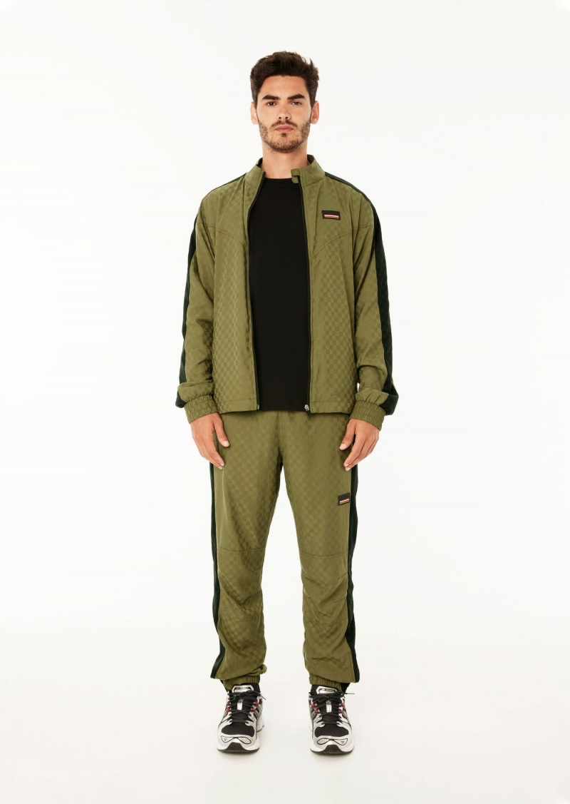 Khaki P.E Nation West Division Jacket | DLUEYOM-43