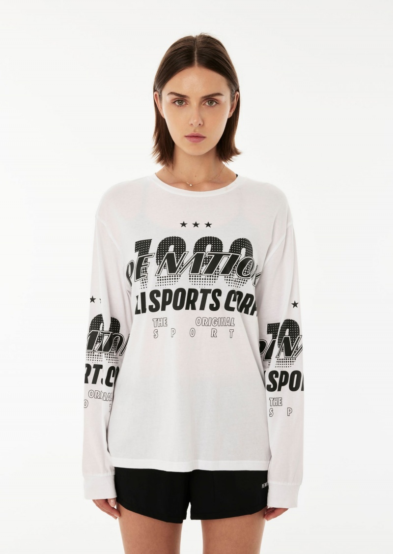Optic White P.E Nation Contender Ls Tee | EFWGUKD-48