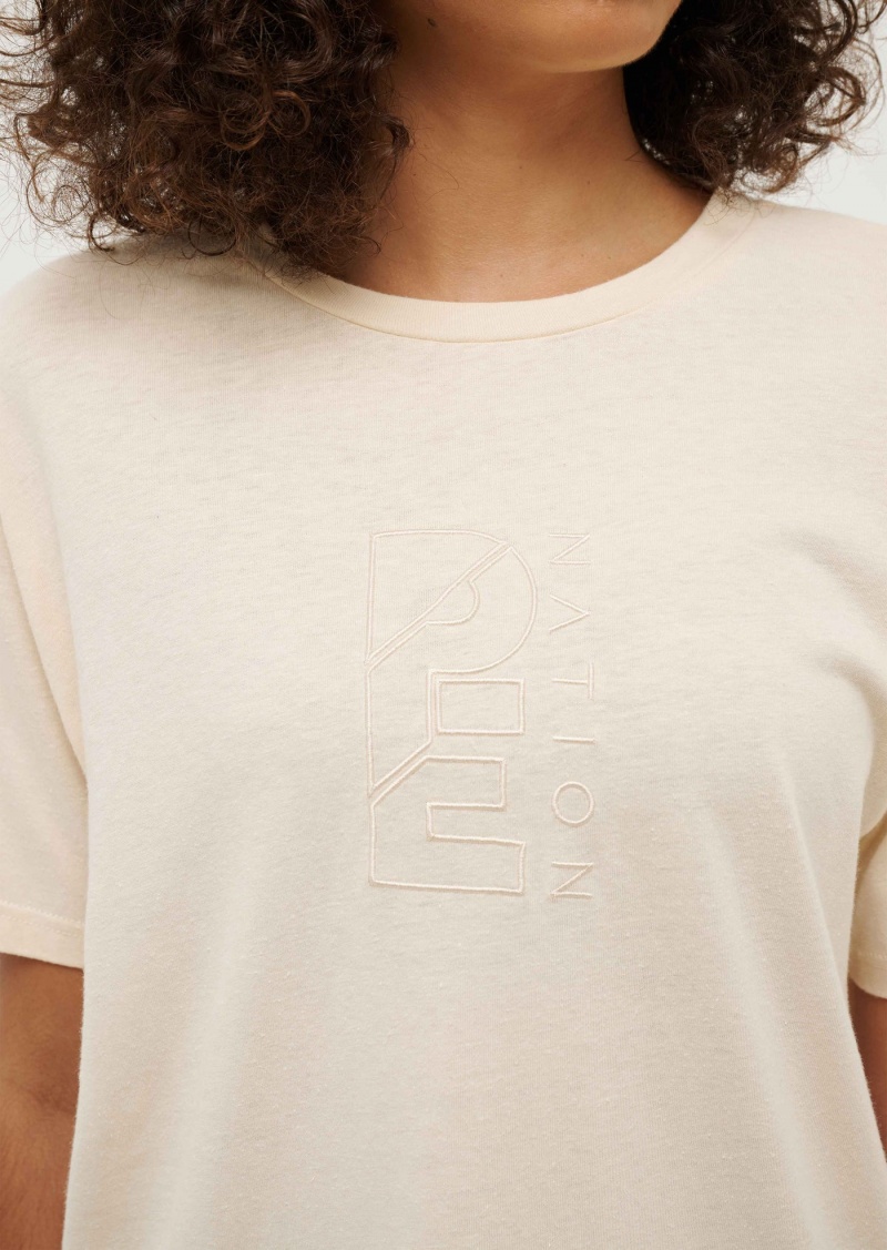 Pearled Ivory P.E Nation Augusta Tee | HMQTNSF-29