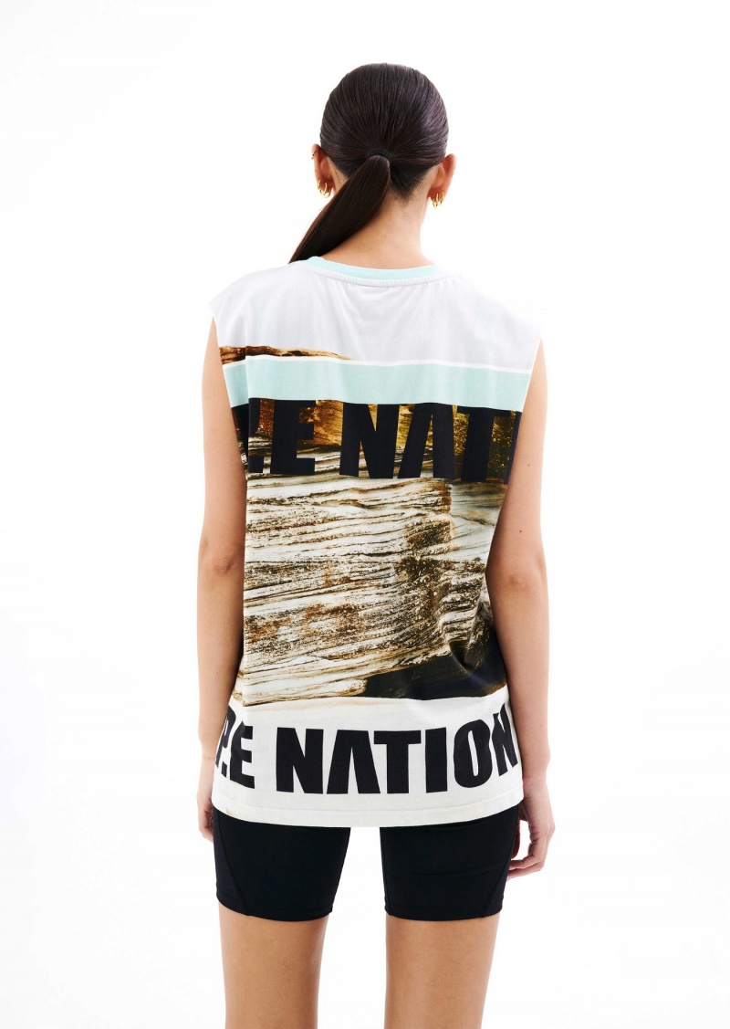 Scene Print P.E Nation Bermuda Tank | VUMPODF-16