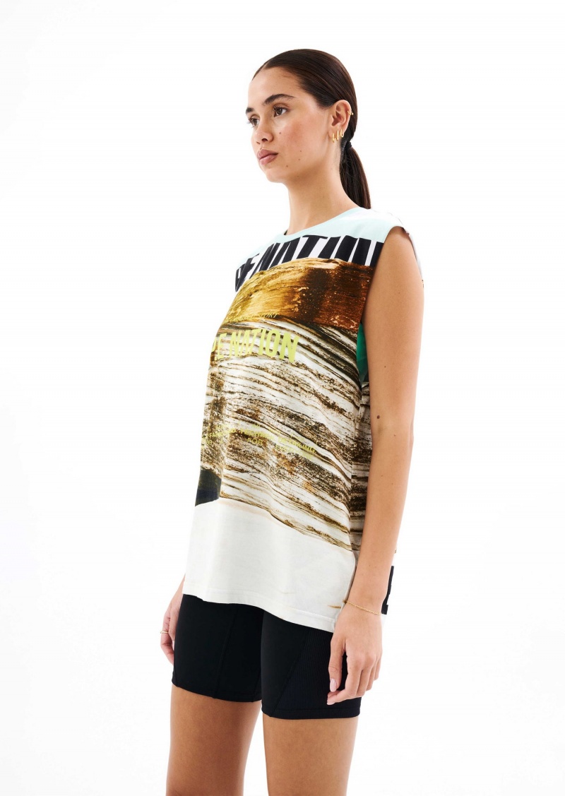 Scene Print P.E Nation Bermuda Tank | VUMPODF-16