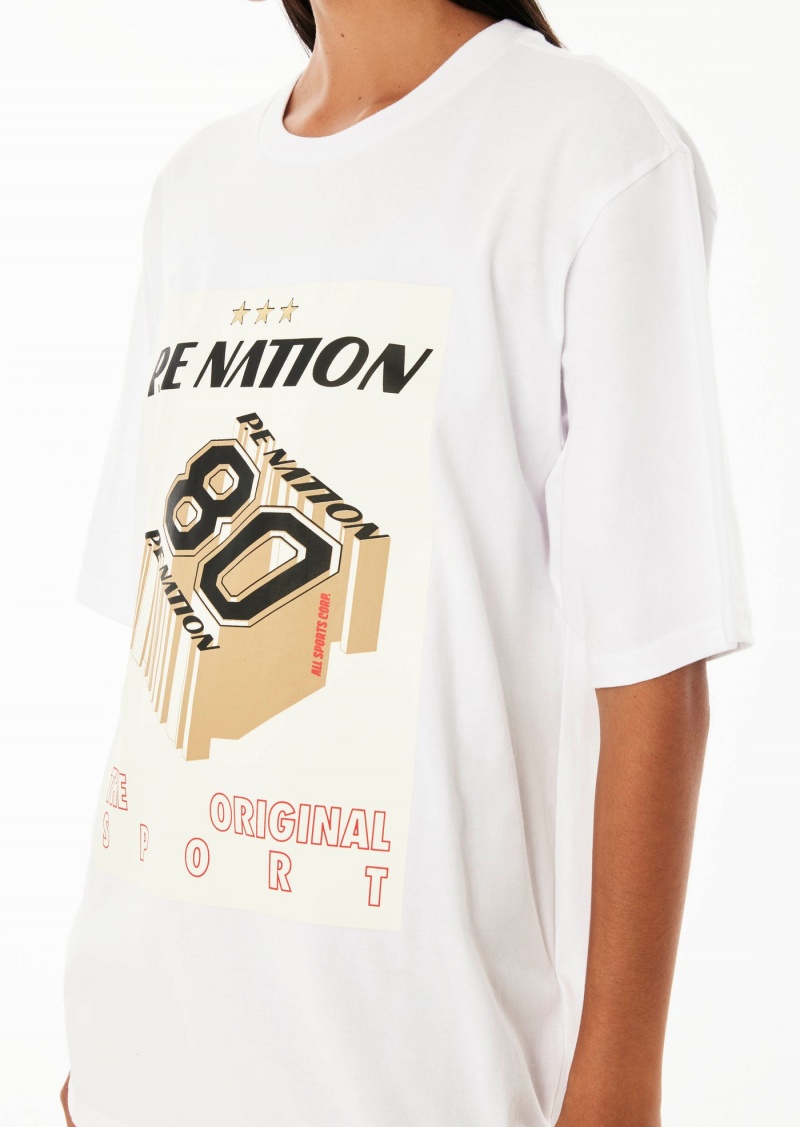 White P.E Nation BEGINNING TEE OPTIC | VHOWMYI-67